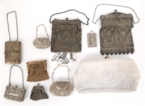 EVENING BAGS & CHANGE PURSES - BEADED, METAL, & MESH