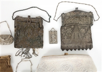 EVENING BAGS & CHANGE PURSES - BEADED, METAL, & MESH