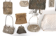 EVENING BAGS & CHANGE PURSES - BEADED, METAL, & MESH