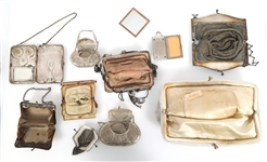 EVENING BAGS & CHANGE PURSES - BEADED, METAL, & MESH