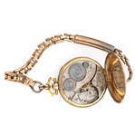 LADIES ELGIN GOLD FILLED CASE POCKET WATCH W/ WRISTBAND