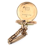 LADIES ELGIN GOLD FILLED CASE POCKET WATCH W/ WRISTBAND