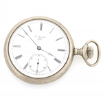 MENS C. LEONVILLE LOCLE SILVERODE CASE POCKET WATCH