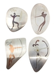 LOS CASTILLOS TAXCO MEXICO MODERNIST STERLING BROOCHES