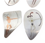 LOS CASTILLOS TAXCO MEXICO MODERNIST STERLING BROOCHES