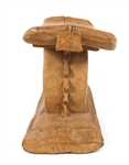 GHANAIAN ASANTE CARVED WOOD STOOL