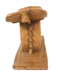GHANAIAN ASANTE CARVED WOOD STOOL