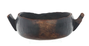 AFRICAN CARVED WOOD STOOLS & BOWL