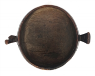 AFRICAN CARVED WOOD STOOLS & BOWL