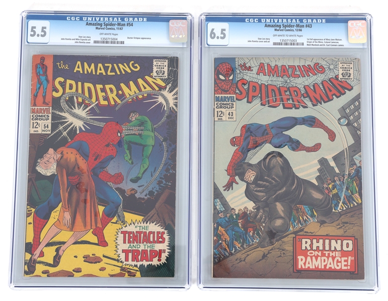 MARVEL THE AMAZING SPIDER-MAN COMIC BOOKS CGC GRADED