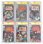MARVEL STAR WARS #1-6 SIGNED COMIC BOOKS CGC GRADED