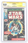 MARVEL STAR WARS #1-6 SIGNED COMIC BOOKS CGC GRADED