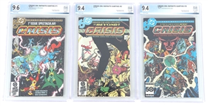 DC CRISIS ON INFINITE EARTHS COMICS #1-12 CGC GRADED