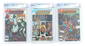 DC CRISIS ON INFINITE EARTHS COMICS #1-12 CGC GRADED