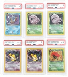 POKEMON 2000 DARK HOLO CARDS PSA GRADED 