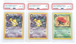 POKEMON 2000 DARK HOLO CARDS PSA GRADED 