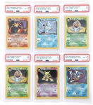 POKEMON 2000 DARK HOLO CARDS PSA GRADED VG TO VF
