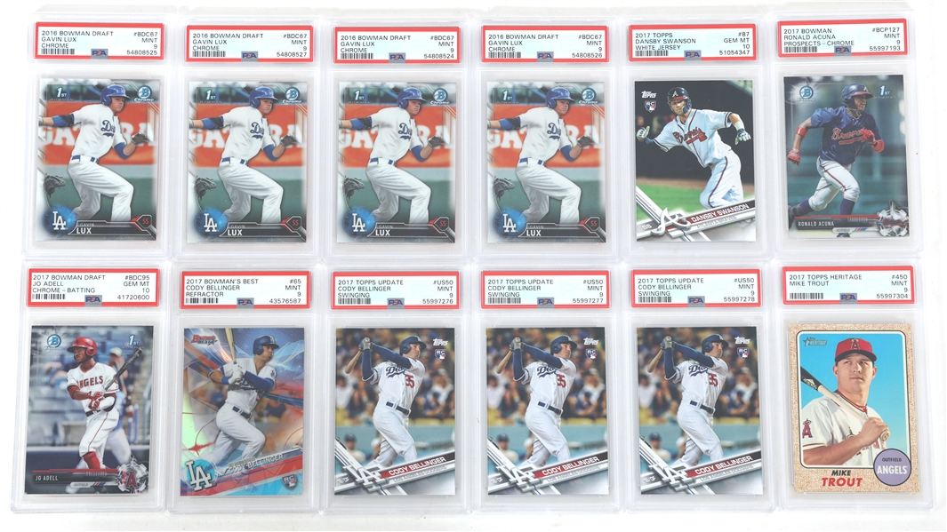 2016 & 2017 TOPPS BASEBALL CARDS PSA GRADED