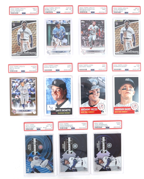 2022 TOPPS BASEBALL CARDS PSA GRADED