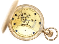 MEN'S HAMPDEN WATCH CO. GOLD FILLED CASE POCKET WATCH