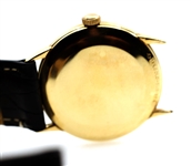 MEN'S MOVADO KINGMATIC 14K GOLD CASE WRISTWATCH