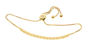 18K GOLD 0.72 CTW DIAMOND RIVIERA STYLE TENNIS BRACELET