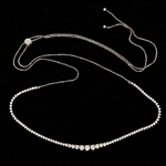 18K WHITE GOLD 3.84 CTW GRADUATED DIAMOND NECKLACE