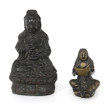 ASIAN METAL SCULPTURES AND CONTAINERS 