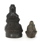 ASIAN METAL SCULPTURES AND CONTAINERS 