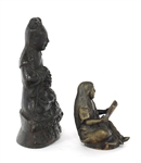 ASIAN METAL SCULPTURES AND CONTAINERS 