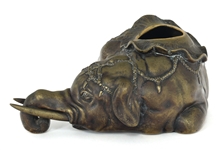 ASIAN METAL SCULPTURES AND CONTAINERS 