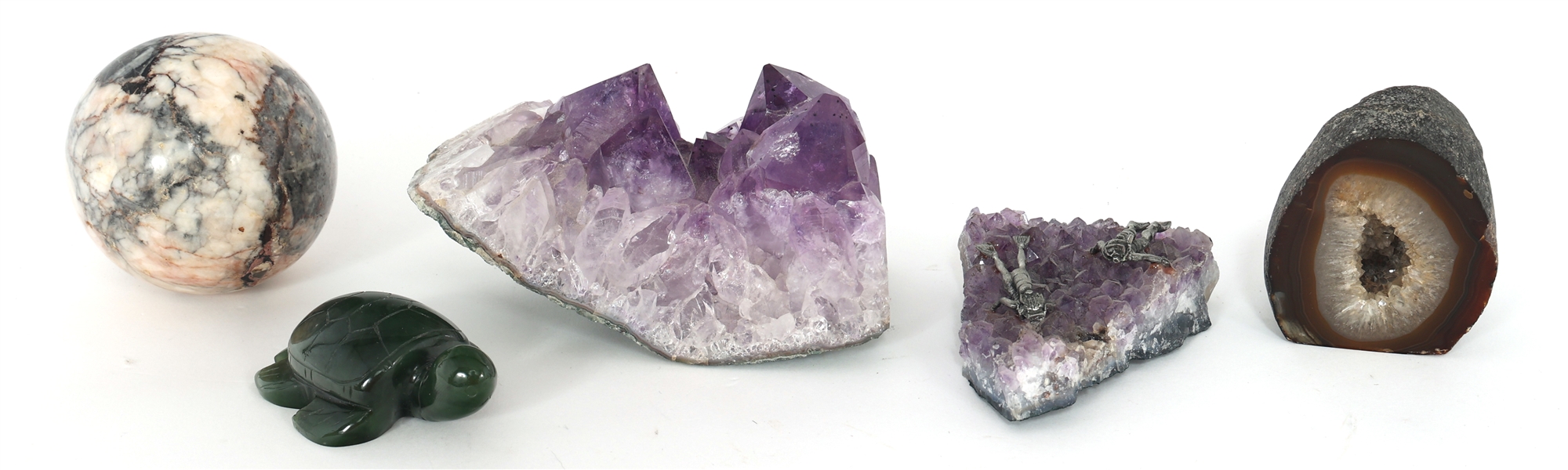 AMETHYST, AGATE, MARBLE, & AVENTURINE DECORATIVE STONES