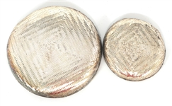 SILVER PLATED WINNOWING BASKETS 