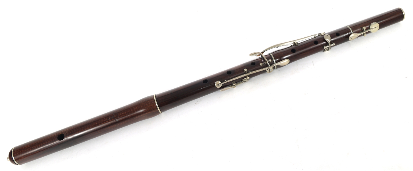 LATE 19TH C. GAUTROT AINE BREVETE WOODEN FLUTE