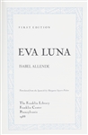 ISABEL ALLENDE EVA LUNA FRANKLIN LIBRARY SIGNED 1ST ED