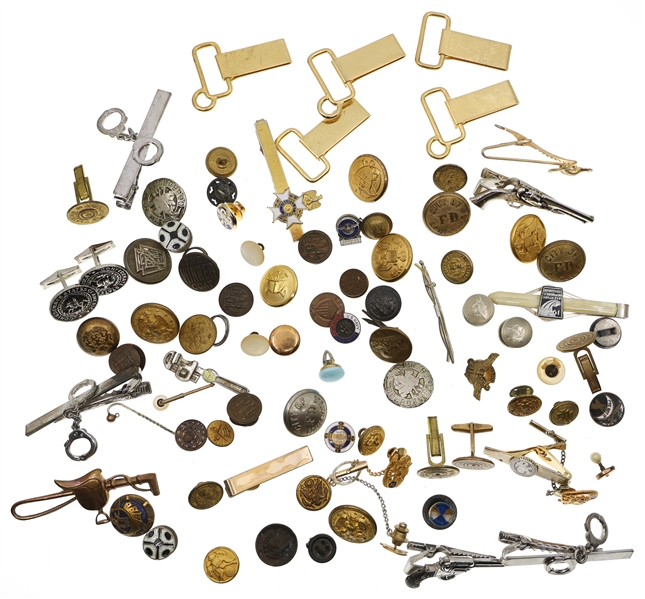 MILITARY & CIVILIAN TIE CLIPS BUTTONS CUFF LINKS