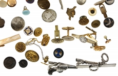 MILITARY & CIVILIAN TIE CLIPS BUTTONS CUFF LINKS