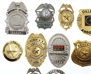 OBSOLETE SECURITY GUARD OFFICER BADGES 