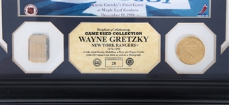 HOCKEY WAYNE GRETZKY GAME-USED STICK & FRAMED PHOTO