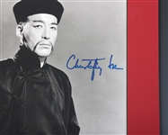 CHRISTOPHER LEE TERROR OF TONGS SIGNED PHOTO
