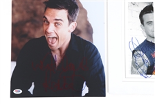 ROBBIE WILLIAMS SIGNED PHOTOS & PRINTS 