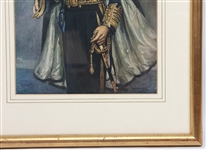 KING GEORGE VI PRINT ARTIST SIGNED BY FRANK E BERESFORD