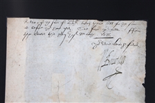 WILLIAM CECIL 1ST BARON BURGHLEY AUTOGRAPH LETTER