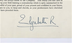 HRH QUEEN ELIZABETH II AUTOPEN SIGNED TYPED LETTER