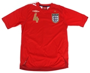 STEVEN GERRARD SIGNED ENGLAND SOCCER JERSEY