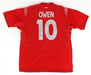 MICHAEL OWEN SIGNED ENGLAND SOCCER JERSEY