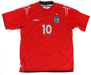 MICHAEL OWEN SIGNED ENGLAND SOCCER JERSEY