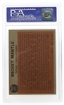 1962 TOPPS MICKEY MANTLE #471 BASEBALL CARD PSA GRADED 