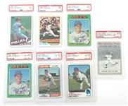 1970 - 1985 JERRY KOOSMAN TOPPS BASEBALL CARDS GRADED