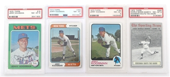 1970 - 1985 JERRY KOOSMAN TOPPS BASEBALL CARDS GRADED